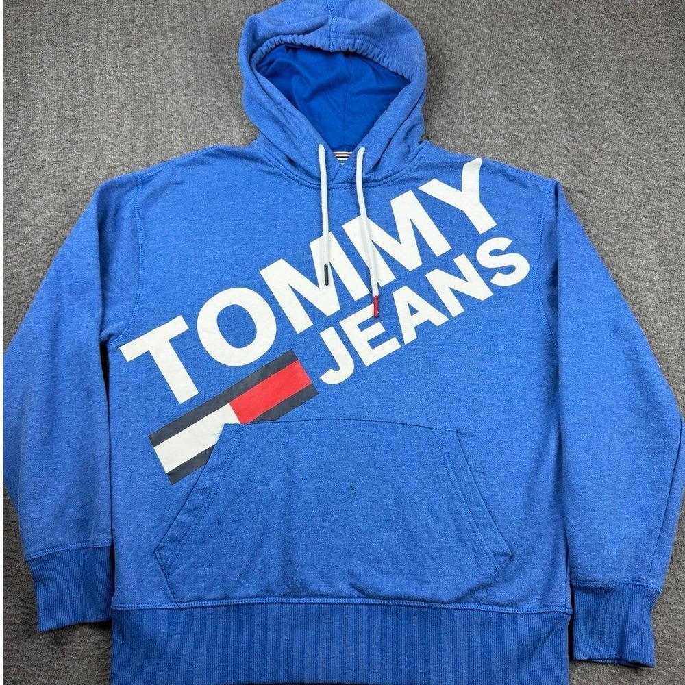 Tommy Jeans Blue Graphic Hoodie 78F2446 Women's Small